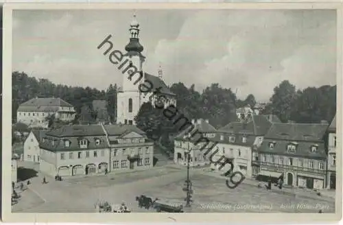 Schönlinde - Krasna Lipa - Adolf-Hitler-Platz - Verlag Max Marschner Schönlinde