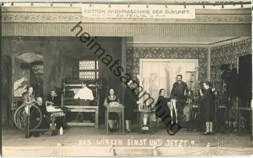 Schönlinde - Krasna Lipa - Cotton Wirkmaschinen der Zukunft - Foto-Ansichtskarte - Verlag H. Grünwald Schönlinde
