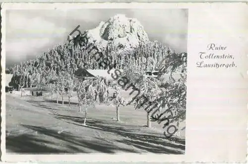 Ruine Tollenstein - Stempel Burggasthaus Post St. Georgenthal - Foto-Ansichtskarte