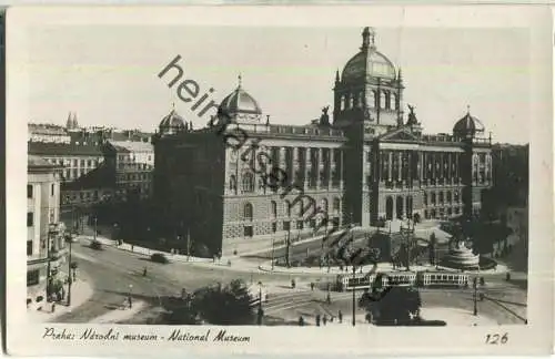Praha - Narodni Museum - Nationalmuseum - Strassenbahn - Foto-Ansichtskarte - Verlagsangabe Foto Fon