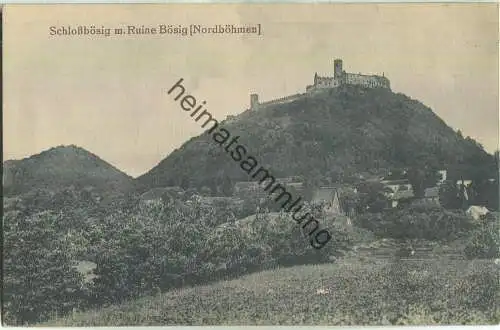Schloss Bösig - Ruine Bösig - Nordböhmen - Verlag Johannes Leonhardt Dresden-A