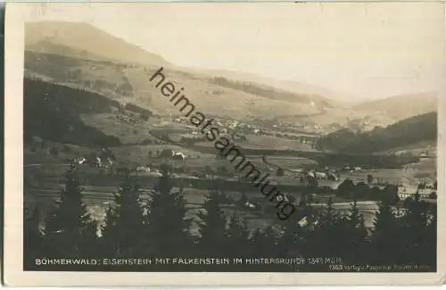 Zelezna Ruda - Eisenstein - Falkenstein - Foto-Ansichtskarte - Verlag J. Pospichal Schüttenhofen