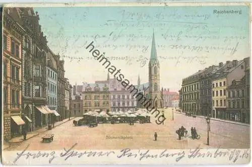 Reichenberg - Liberec - Bismarckplatz - Verlag Anton Hein Reichenberg