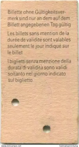 Schweiz - Sierre/Siders Sion retour - Fahrkarte 1/2 prix 1985