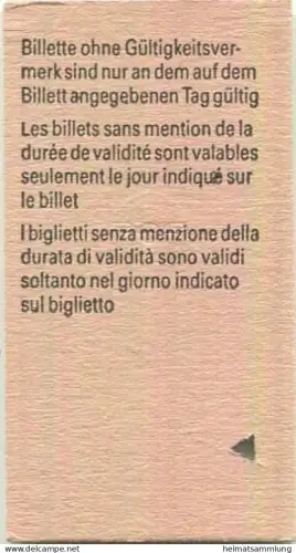 Schweiz - Schmerikon Rapperswil einfach - Fahrkarte 1/2 Preis 1988