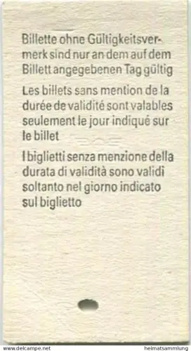 Schweiz - Wildegg Rupperswil einfach - Fahrkarte 1/ Preis 1991