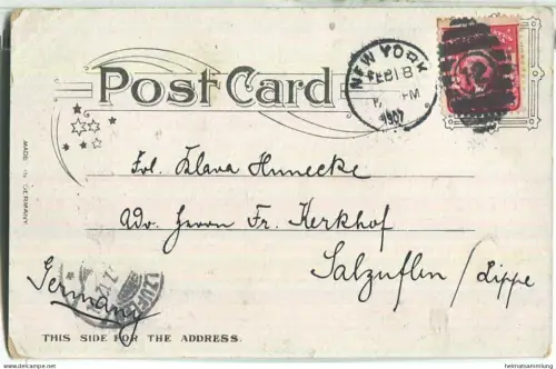 New York - Bowery and Elevated Road