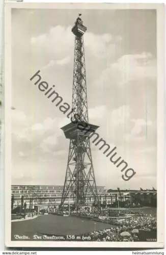 Berlin - Funkturm - Foto-Ansichtskarte - Verlag Traubert-Neumann Berlin