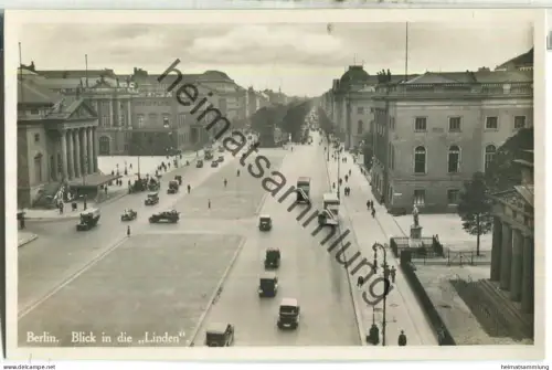 Berlin - Unter den Linden - Foto-Ansichtskarte - Verlag I. W. B. Nr. 63