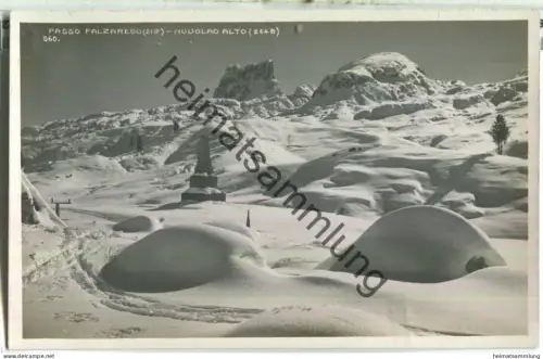 Passo Falzarego - Nuvolao Alto - Foto-Ansichtskarte - Hüttenstempel - 20er Jahre