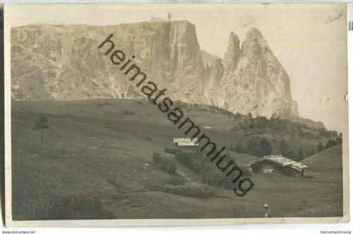 Sciliar dalle alpe Siusi - Gruppo delle Dolomiti - Foto-Ansichtskarte - Verlag Leo Baehrendt Merano