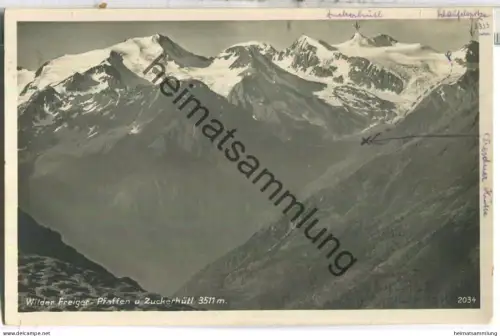 Wilder Freiger - Pfaffen und Zuckerhütl - Foto-Ansichtskarte - Verlag Much Heiss Innsbruck