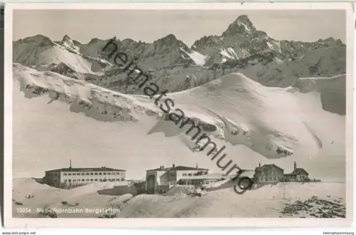 Nebelhornbahn - Bergstation - Edmund Probsthaus - Foto-Ansichtskarte - Verlag F. und E. Heimhuber Sonthofen-Oberstdorf