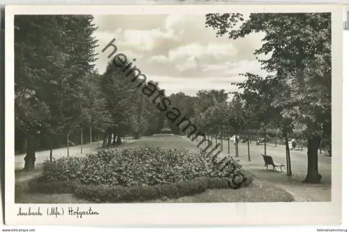 Ansbach - Hofgarten - Foto-Ansichtskarte - Verlag F. H. Dennerlein Nürnberg