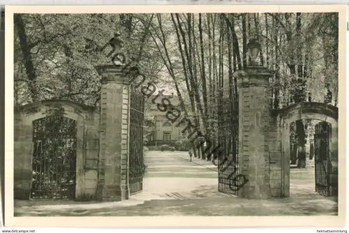 Ansbach - Eingang zum Hofgarten - Foto-Ansichtskarte - Verlag Fritz Lauterbach Fürth