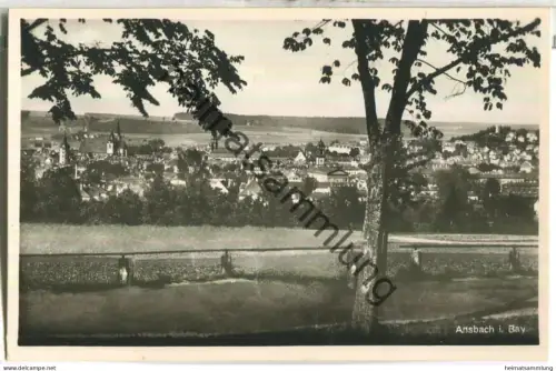 Ansbach - Gesamtansicht - Foto-Ansichtskarte - Verlag Löffler & Co Greiz