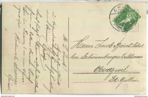 Mann in Frack und Zylinder mit Blumenstrauss - Verlag R&KL 4152/4