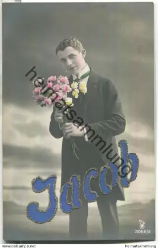 Mann mit Blumenstrauss - Jacob