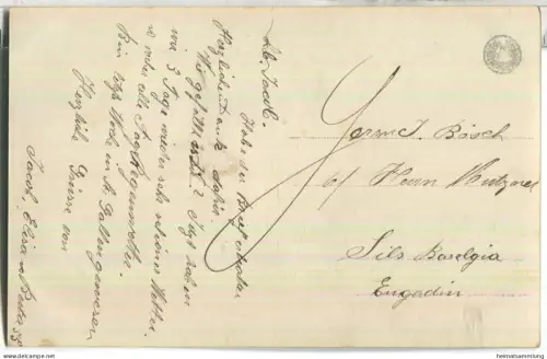 Schuhmacher - Liebe - coloriert - Verlag L. J. S. F. F. Nr. 3122/3 - Rückseite beschrieben ca. 1910