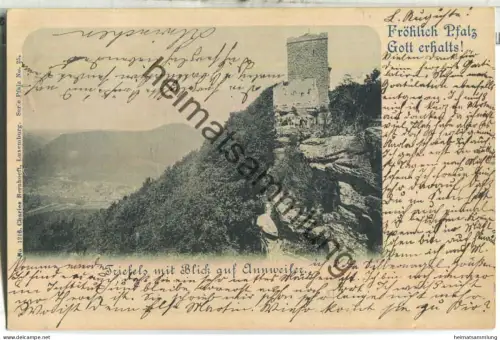 Trifels mit Blick auf Annweiler - Verlag Charles Bernhoeft Luxemburg