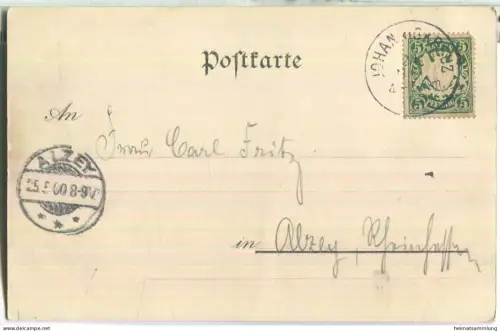 Gruss vom Waldkurhaus Johanniskreuz im Pfälzerwald - Besitzer Carl Pfaff - Verlag J. Rheinberger Dürkheim