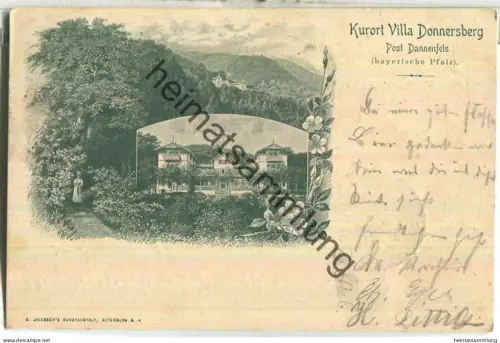 Kurort Villa Donnersberg - Post Dannenfels - C. Jacobsen' s Kunstanstalt Altenburg