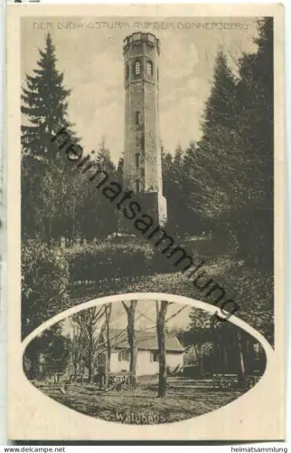 Der Ludwigsturm auf dem Donnersberg - Waldhaus - Verlag Emil Hartmann Strassburg