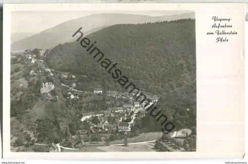 Flugzeugaufnahme vom Falkenstein Pfalz - Foto-Ansichtskarte