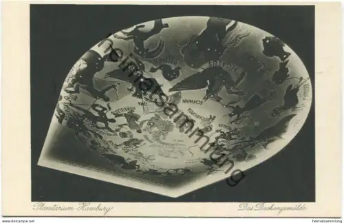 Hamburg - Planetarium - Das Deckengemälde - Foto-AK - Verlag Knackstedt & Co. Hamburg