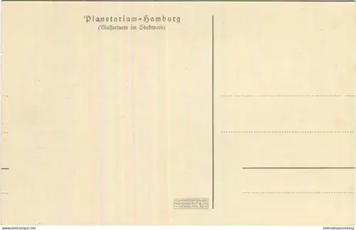 Hamburg - Planetarium - Das Deckengemälde - Foto-AK - Verlag Knackstedt & Co. Hamburg