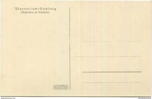 Hamburg - Planetarium - Eingangshalle mit Deckengemälde - Foto-AK - Verlag Knackstedt & Co. Hamburg