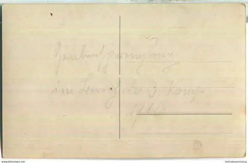 Grabensprengung im Bereich der 3. Kompanie 1916 - Foto-Ansichtskarte