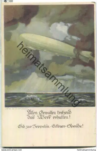 Eckener-Spende - Zeppelin - Entwurf Otto Amtsberg - Verlag Bayerdruck Berlin 1926