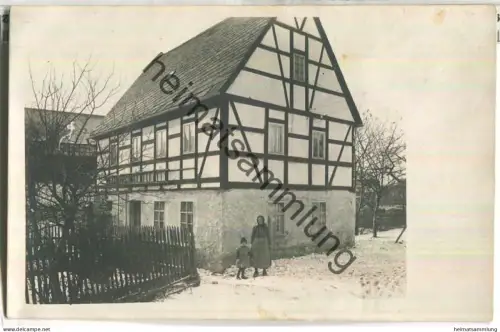 Cunnersdorf - Foto-Ansichtskarte - Rückseite beschriftet