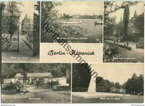 Berlin - Köpenick - Platz des 23. April - Gartencafe - Verlag H. Sander Berlin