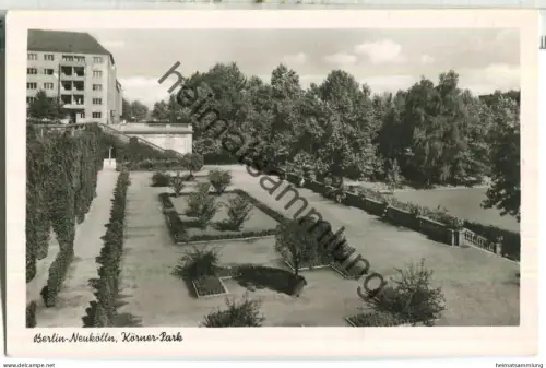 Berlin - Neukölln - Körner-Park - Foto-Ansichtskarte - Verlag Kunst und Bild Berlin