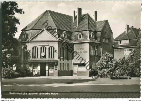 Berlin - Neukölln - Bahnhof Köllnische Heide - Foto-Ansichtskarte - Verlag Wenzel Berlin