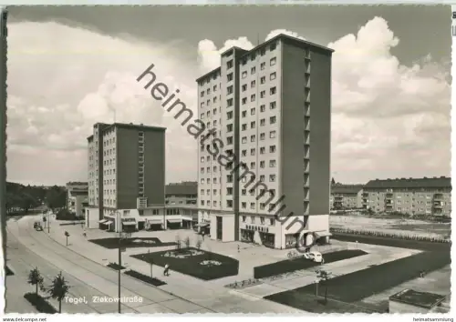 Berlin - Tegel - Ziekowstrasse - Foto-Ansichtskarte - Verlag Kunst und Bild Berlin