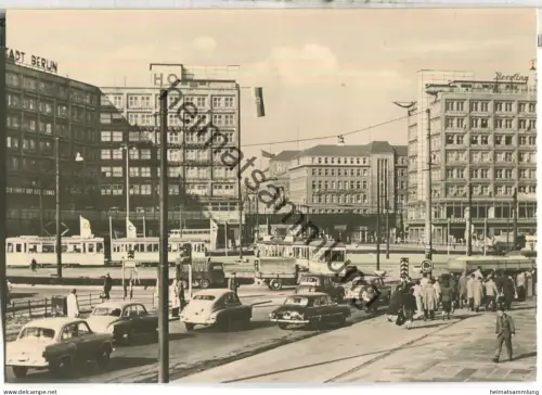 Berlin - Alexanderplatz - Foto-Ansichtskarte - VEB Bild und Heimat Reichenbach 1962