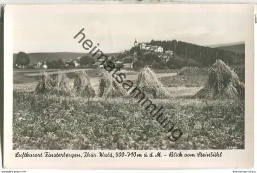 Finsterbergen - Blick vom Steinbühl - Foto-Ansichtskarte - Verlag Otto Mayer Rudolstadt