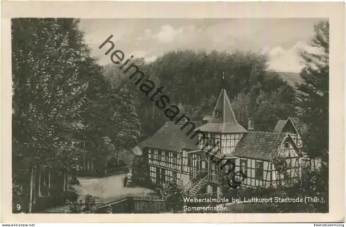 Weihertalmühle bei Stadtroda - Foto-AK gel.