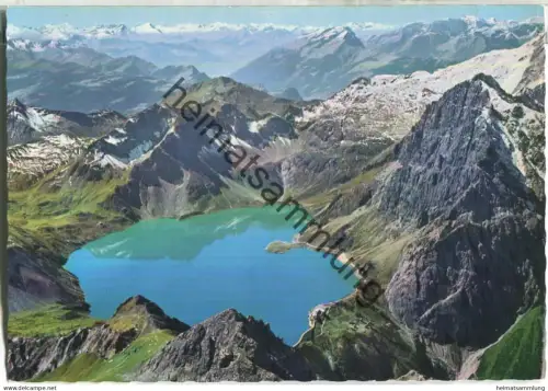 Lünersee bei Brand gegen Schweizer Berge - Verlag Risch-Lau Bregenz