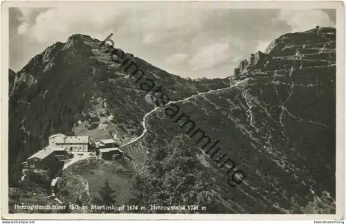 Herzogstandhäuser - Foto-AK - Verlag Theobald Lohs Urfeld