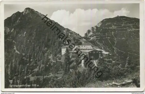 Herzogstandhäuser - Foto-AK - Verlag Theobald Lohs Urfeld