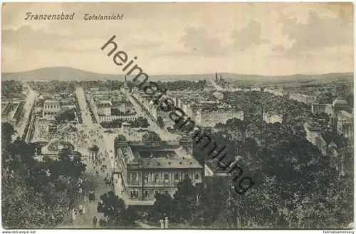 Franzensbad - Totalansicht - Verlag Leopold Weil Karlsbad