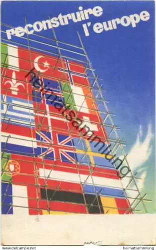 Marshallplan - reconstruire l'europe - 50er Jahre - Fehlstelle unten Mitte