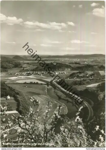 Blick in das Schöne Werratal bei Albungen - Fürstenstein - St. Andreas Kapelle - Foto-AK Grossformat - Verlag Kistner Ab
