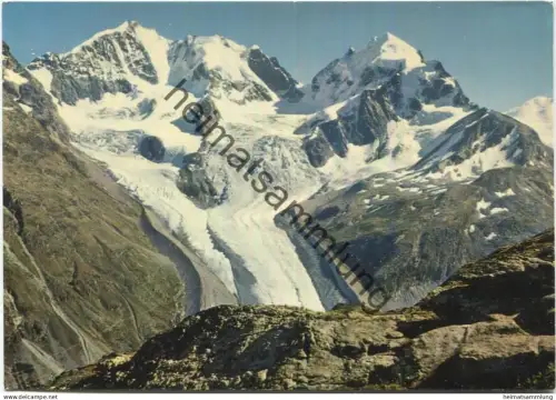 Blick von der Fuorcla Surlej auf Piz Bernina - AK-Grossformat - Verlag Schocher Pontresina