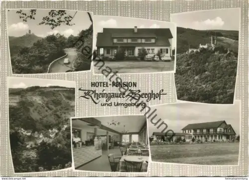 Ransel - Hotel Pension Rheingauer Berghof - Foto-AK Grossformat - Rasen-Bild-Verlag Schwalbach gel. 1964