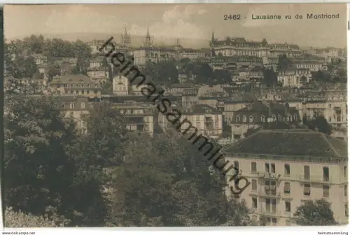 Lausanne vu de Montriond - Editions Louis Burgy Lausanne